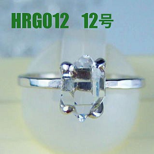 ハーキマー水晶  リング　12号【送料込】NYの鉱山オーナーから買ってます HRG012herkimer　ring 1枚目の画像