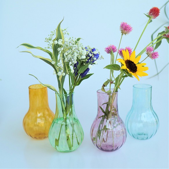アンティーク風 フラワーベース 一輪挿し・花瓶・花器 Glass Forest