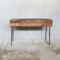 Walnut Dresser]化粧台 鏡台 メイクテーブル ドレッサー アイアン