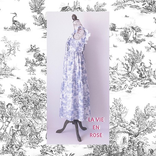 フラワープリント Riu Toile de Jouy dress トワルドジュイ柄