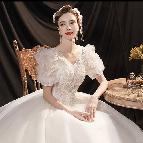 新製品の販売 天使妖精の王女ワード肩のウェディングドレスの花嫁のウェディングドレススターライト ドレス