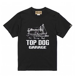 ヴィンテージ　スタンプ「SHIP-Black」Tシャツ(TDGTS-06BK5.6oz-) 1枚目の画像