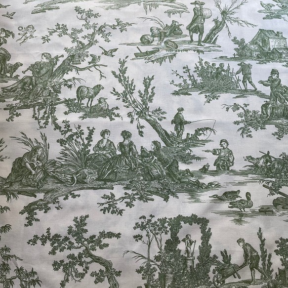 Toile de Jouy/トワルドジュイ/Delices des Quatre Saisons/Vert d'eau