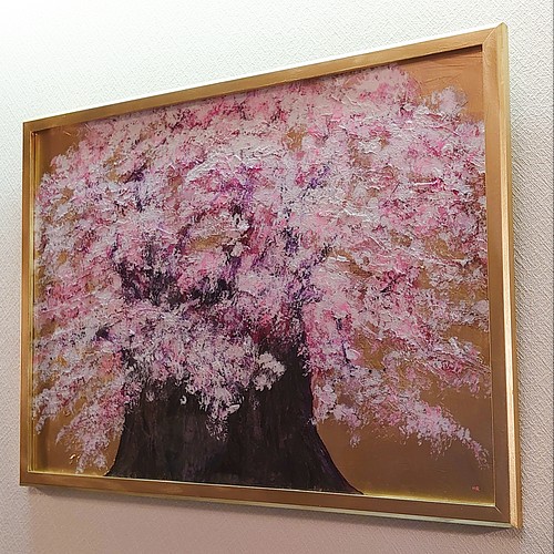 パステルオリーブ 油絵 絵画 【桜大樹】 - crumiller.com