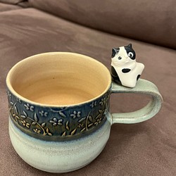 壓紋杯-乳牛貓 第1張的照片