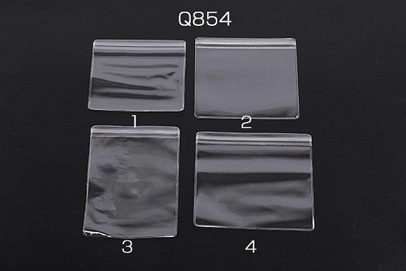 Q854-2 30個 チャック付きポリ袋 クリア ジュエリー袋 OPP袋 クラフト包装袋 小物入れ袋 3X（10ヶ） 1枚目の画像