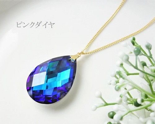 Maqueen(Swarovski) ムーンライトネックレス、イヤリングset