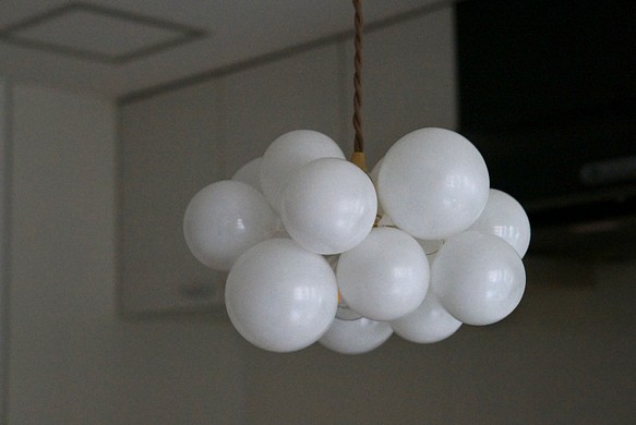ガラス玉の照明 雲ホワイト - 照明（ライト）・ランプ