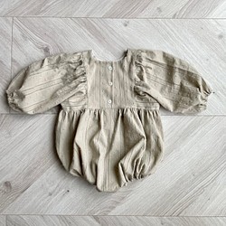 泡泡袖連身衣 / Karami 編織泡泡袖連身衣 / 嬰兒禮物 第1張的照片
