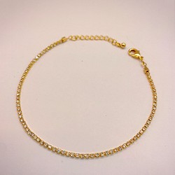 crystal gold bracelet 1枚目の画像