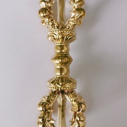 仏教法器 小五鈷杵 金剛杵 密教法具 真鍮製 vajra 10cm