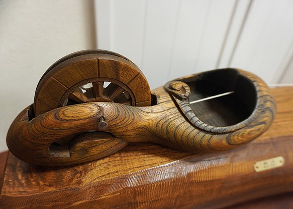 墨壺 すみ壺 オブジェ 雑貨 古民具 古材 置き物 木彫 時代家具