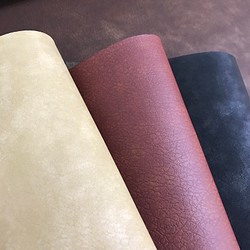 [カット販売]1.3mm厚め♪　全6色　人工皮革　「ギャロップ」　ビーガンレザー　カラー豊富♪　　合皮　日本製 1枚目の画像