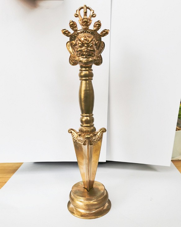 倉庫 チベット仏教法器 プーバ金鋼撅 真鍮制 vajra 29cm sushitai.com.mx