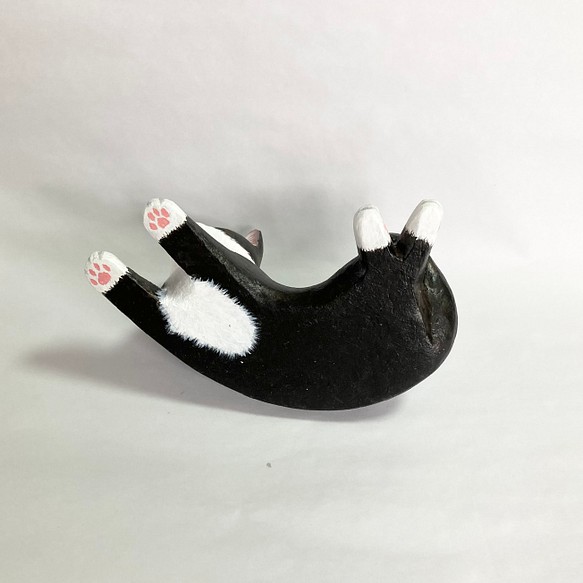 白黒ハチワレ猫の置物 | www.munilamar.gob.pe