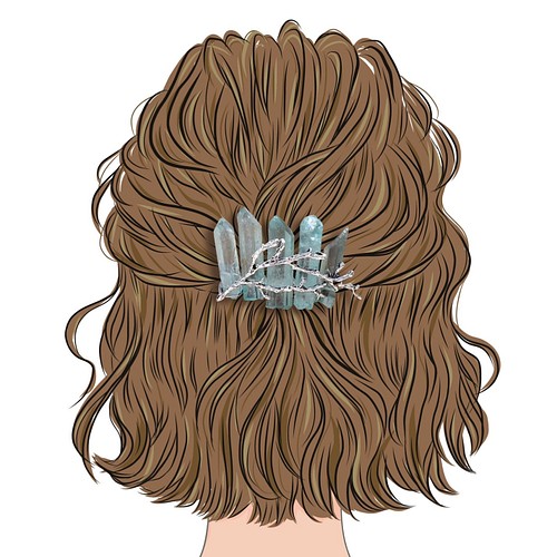 着画イラスト ハンドメイド作家さま 女性後ろ姿 Sns映え ヘアアクセサリー ヘアゴム バレッタ 流行り イラストタッチ 型紙 ハッピー福袋販売します Monojj 通販 Creema クリーマ ハンドメイド 手作り クラフト作品の販売サイト