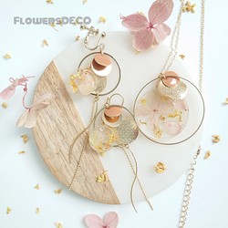 Flower Moon Antique beige【ネッスクレス&ピアス変更可】送料無料creema限定 1枚目の画像