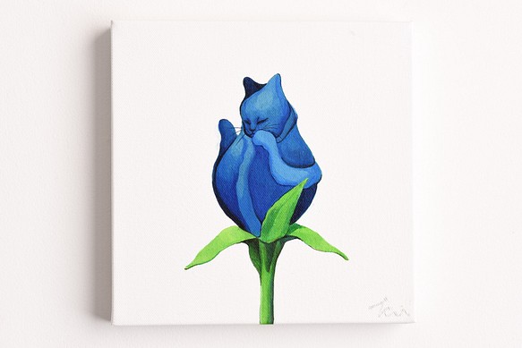 絵画「Neko no Hara -Blue-」・猫 | cmcrock.com