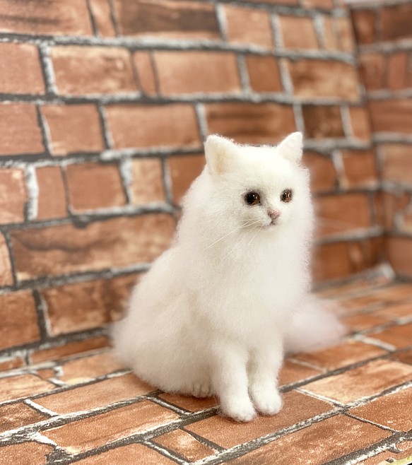 手足首可動】茶白猫さん（Lサイズ）-
