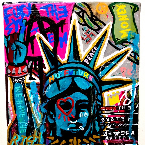 新進気鋭アーティストChika2022年作品】Liberty - 絵画