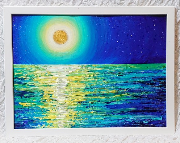 油絵 絵画【月の海】 www.whsoghana.org