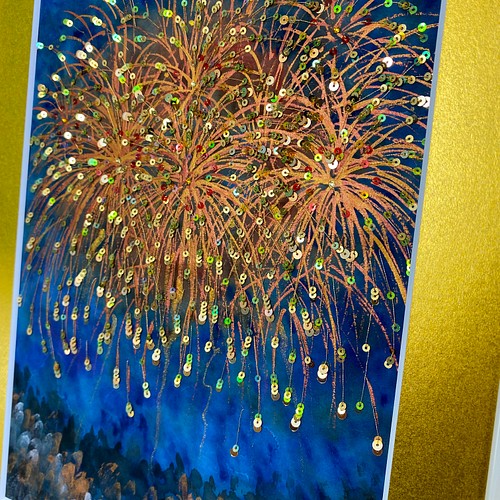 激安ブランド 花火 HANABI アートフレーム 絵画 ファイアーワーク