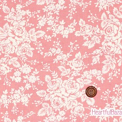 USAコットン(110×50) moda The Flower Farm 早咲きのバラ ピンク 1枚目の画像