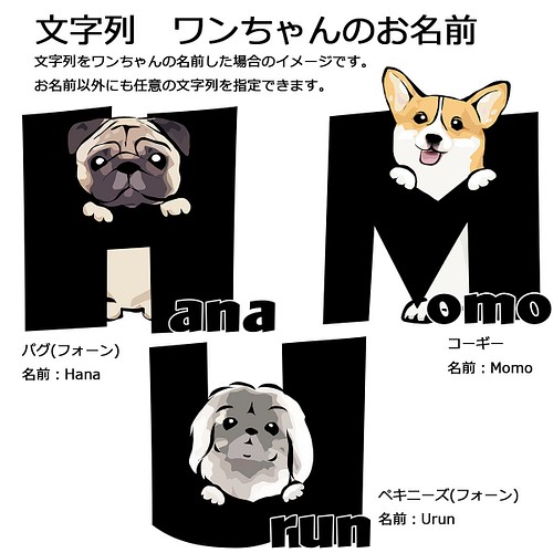 受注生産 アルファベット犬 Tシャツ ワンちゃんのイニシャルでお作りします コーギー パグ ペキニーズ 柴犬他 Tシャツ カットソー しえるぶるー 通販 Creema クリーマ ハンドメイド 手作り クラフト作品の販売サイト