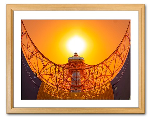 A3サイズ】The sun and Tokyo Tower（太陽と東京タワー） 写真