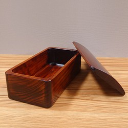 受注生産品】ひのきのくり抜きお弁当箱 拭き漆 20×10cm 弁当箱・ランチ