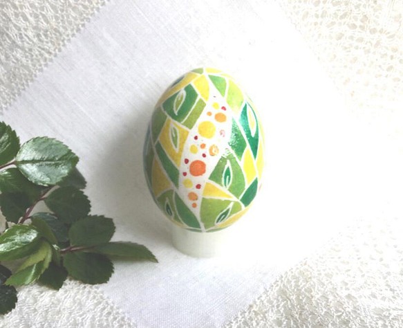 ウクライナのイースターエッグ(PYSANKY) 本物の卵です(๑˃̵ᴗ˂̵