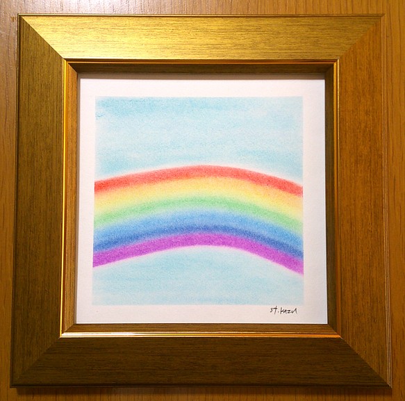 ヒーリングアート「幸運を呼ぶなないろの虹２」 絵画 st.kazu 通販