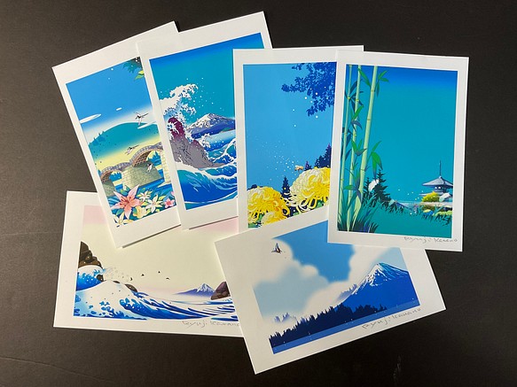 夏の終わりから秋へのポストカード6種 1枚目の画像