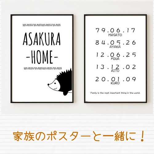 送料無料【家族の記念日】ポスター 北欧 アート インテリア 誕生日