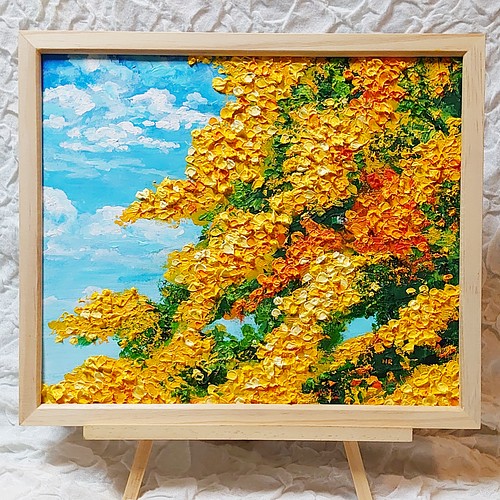 油絵 絵画 シロツメクサの花畑 絵画 ＨＲ 通販｜Creema(クリーマ)