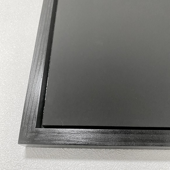 額と黒板の綺麗めウェルカムボード [Eサイズ] 334×284 - ウェルカムボード