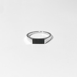 戒指 03 L silver925 烏木戒指 戒指 木製 第1張的照片