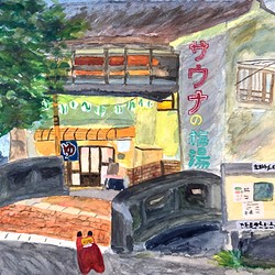 赤べこパン 腰高とらパン 三春駒パン クロワッサン 水彩画 赤べこ 絵画