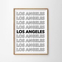 LOS ANGELES 西海岸ロサンゼルス ポスター 1枚目の画像