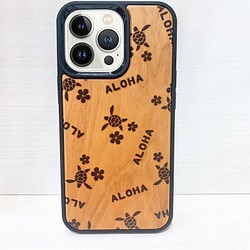 ホヌのウッドパネルiphoneケース ハワイアンデザインケース 海亀のイラスト カメさん柄 海の守り神 ノースショア Iphoneケース カバー Seashells 通販 Creema クリーマ ハンドメイド 手作り クラフト作品の販売サイト