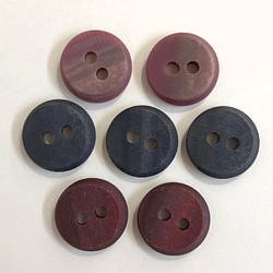 レトロ サークル 円形 ボタン アソート 20mm 7個セット at-190 1枚目の画像