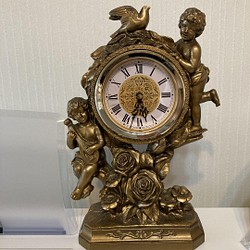 CITIZEN シチズン アンティーク置時計 レトロ 鳩と天使と薔薇 エンジェル