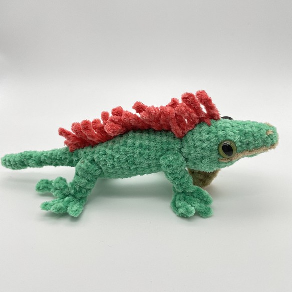 あみぐるみ Iguana Alphabet Animals イグアナ グリーン 194 あみぐるみ Nancy Truecolorsbear 通販 Creema クリーマ ハンドメイド 手作り クラフト作品の販売サイト