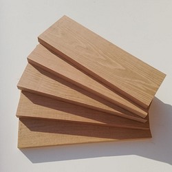 ホワイトオーク5枚セット(短材、両面プレーナー仕上)木材　端材　素材　DIY 1枚目の画像