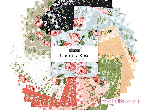 USAコットン moda charmpack 42枚セット Country Rose 1枚目の画像