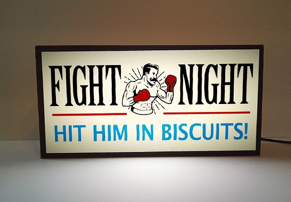 ボクシング ボクサー ボクシングジム 格闘技 ファイトクラブ ミニチュア サイン ランプ 看板 置物 雑貨 ライトBOX 1枚目の画像