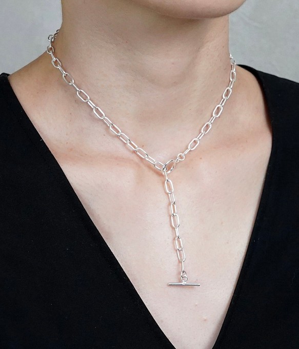 silver925 Oval Chain Necklace / オーバルチェーンネックレス シルバー925 ネックレス・ペンダント Hana shop  通販｜Creema(クリーマ) ハンドメイド・手作り・クラフト作品の販売サイト