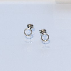 silver アメリカンピアス ローズマリー チェーンピアス ピアス（フック