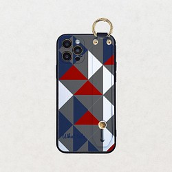 【Nazo puzzle】パリの冬カラー  ベルト付きTPUソフトケース　iphone android ほぼ全機種対応 1枚目の画像
