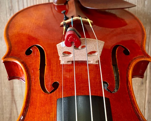 ヴァイオリン用 レザーミュート 二枚重ねタイプ『Topolino 34